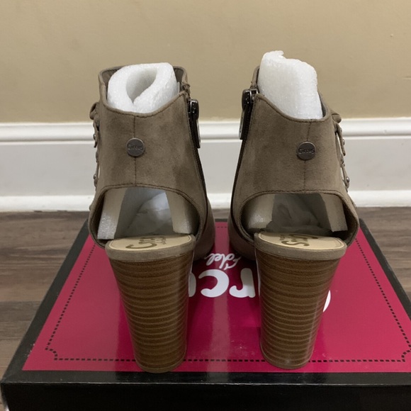 Circus By Sam Edelman Edna Taupe High Heel Booties Size 10 - Picture 10 of 11